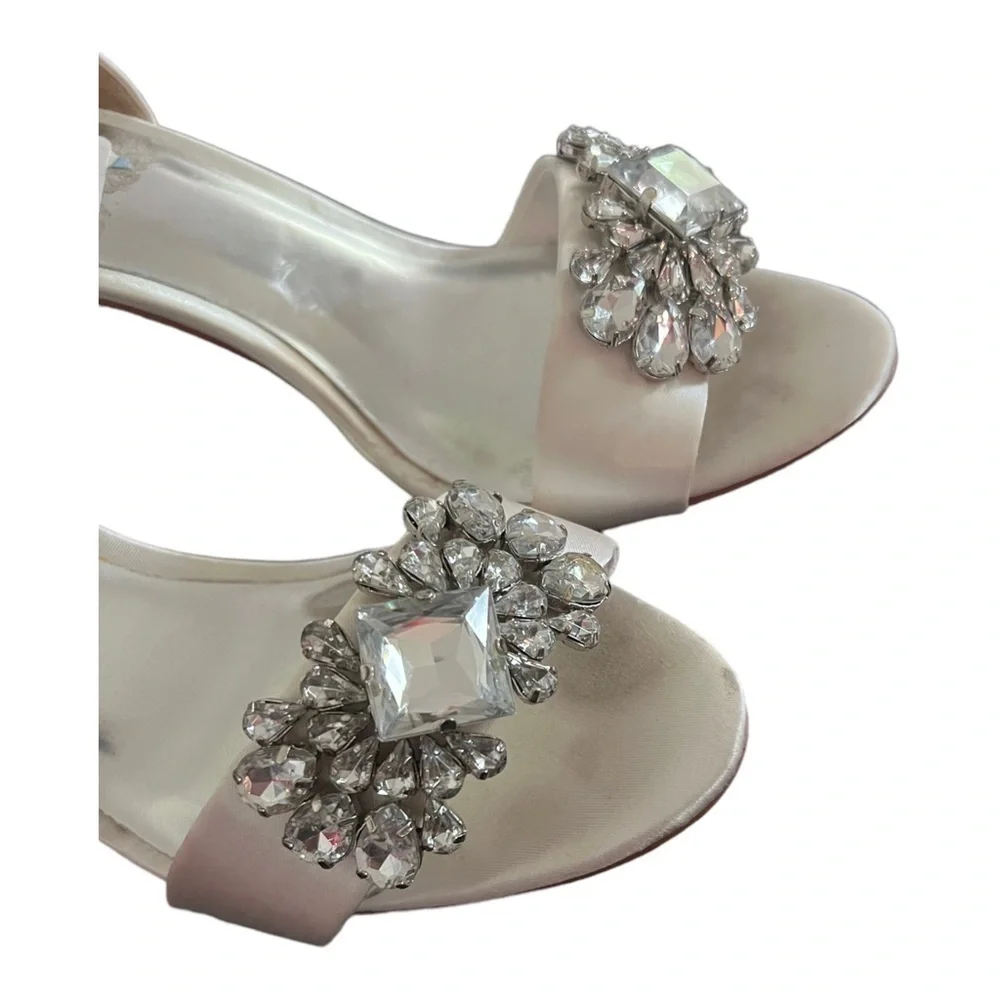 Champagne Jewel Wedding Peep Toe Heels by Ted Baker